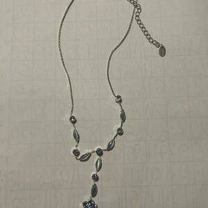Elegant Silver and Blue Necklace